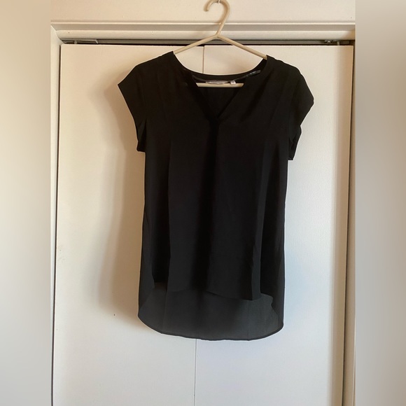 R Essentials Cap-Sleeve Blouse with Split Neckline - Picture 6 of 9